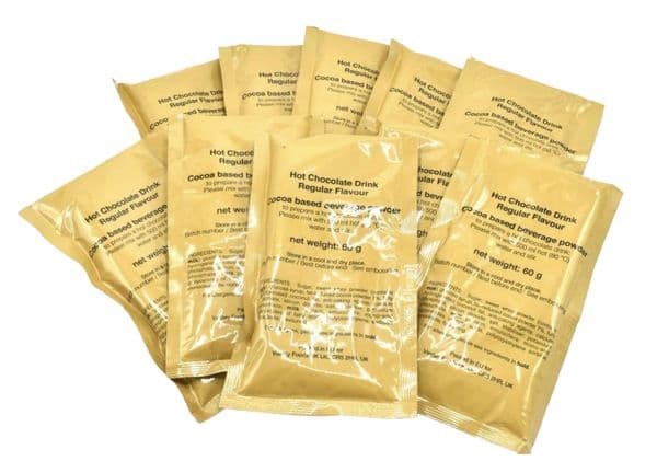 British Military Ration Pack Accessory - Hot Chocolate Sachet 60g