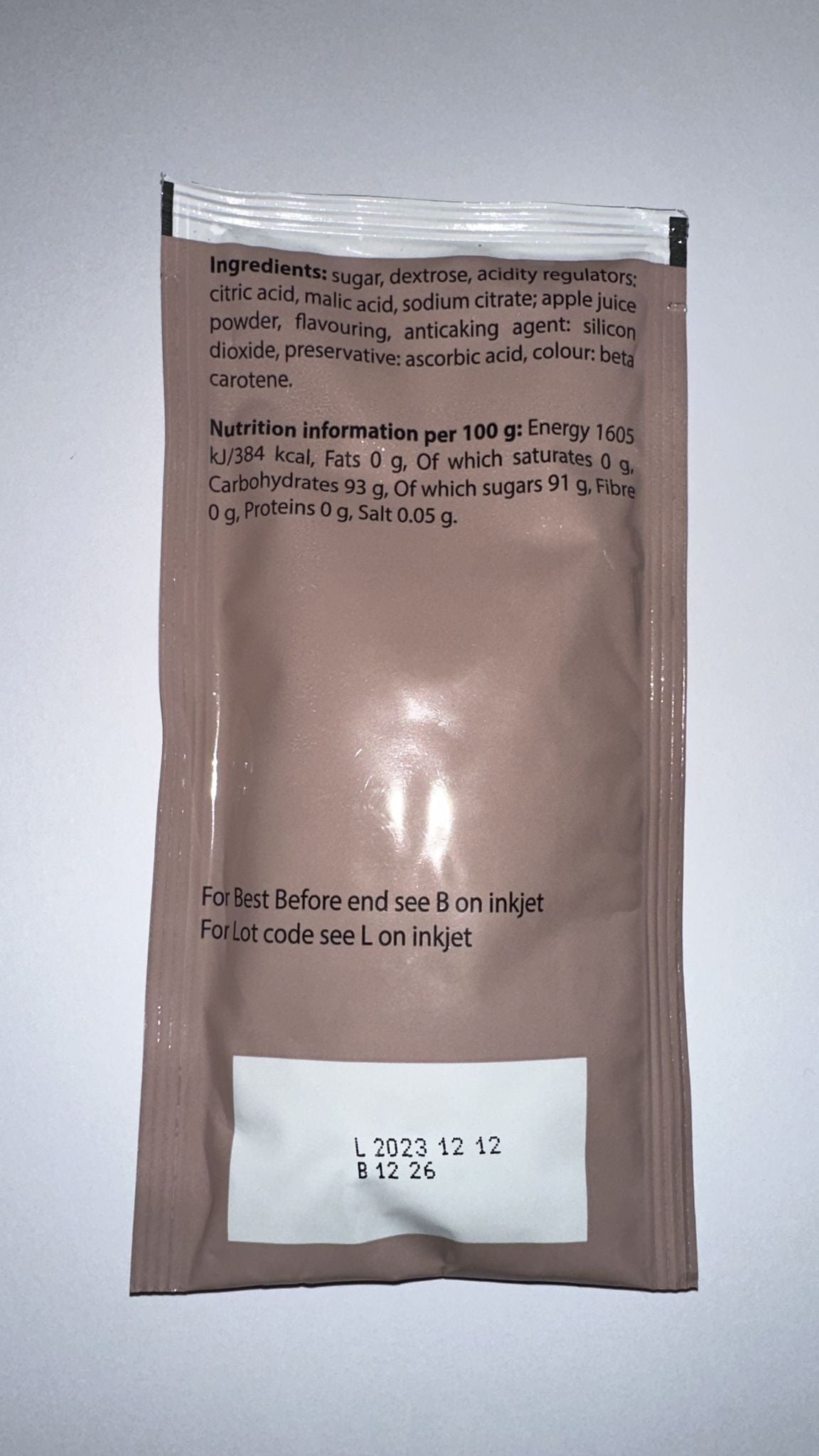British Army Ration - Grapefruit Fruit Flavour Drink Powder 45g