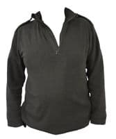 Police Lightweight Black Micro Fleece Jumper