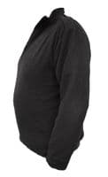 Police Lightweight Black Micro Fleece Jumper