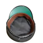 Ex Police Black Peaked Cap Checked Band