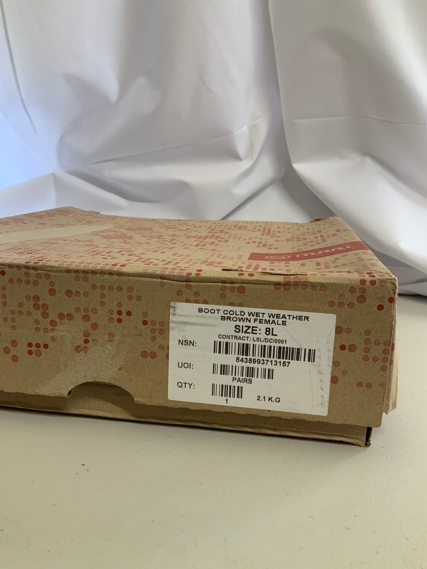 British Army Issued ITURRI SIZE 8L FEMALE COLD WET WEATHER BOOTS BRAND NEW #14