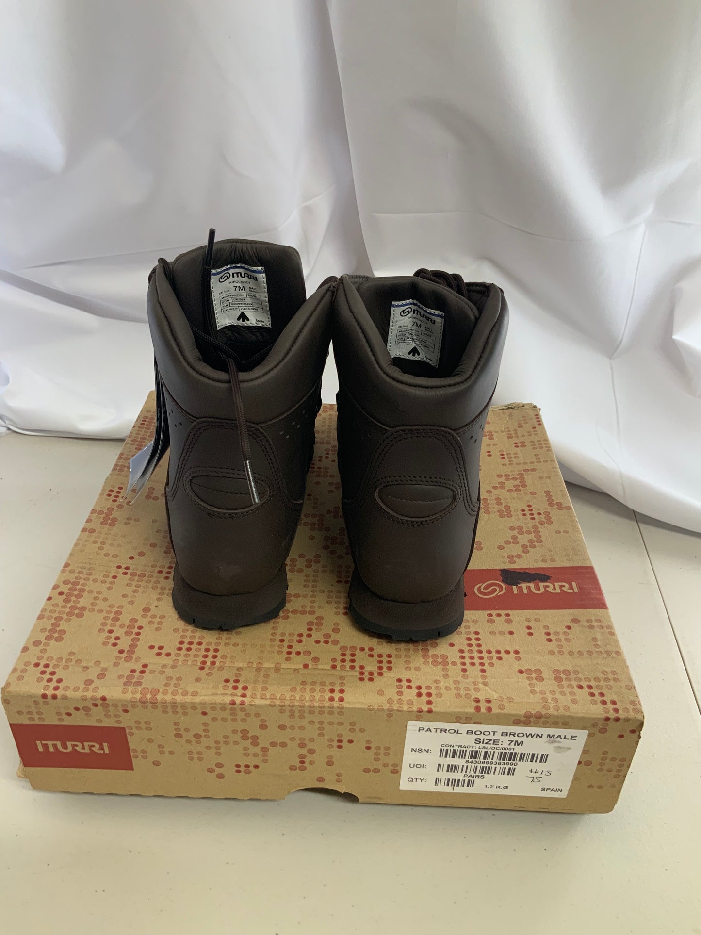 British Army Issued ITURRI size 7M male patrol boots BRAND NEW #13