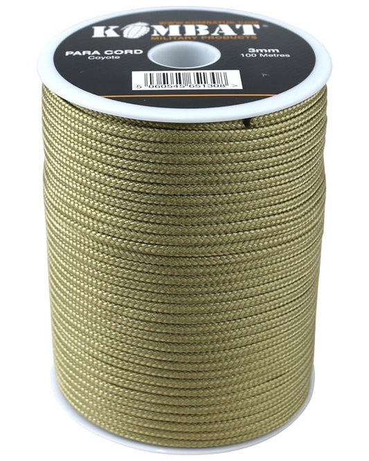 kombat uk Paracord – 100m Reel – Coyote