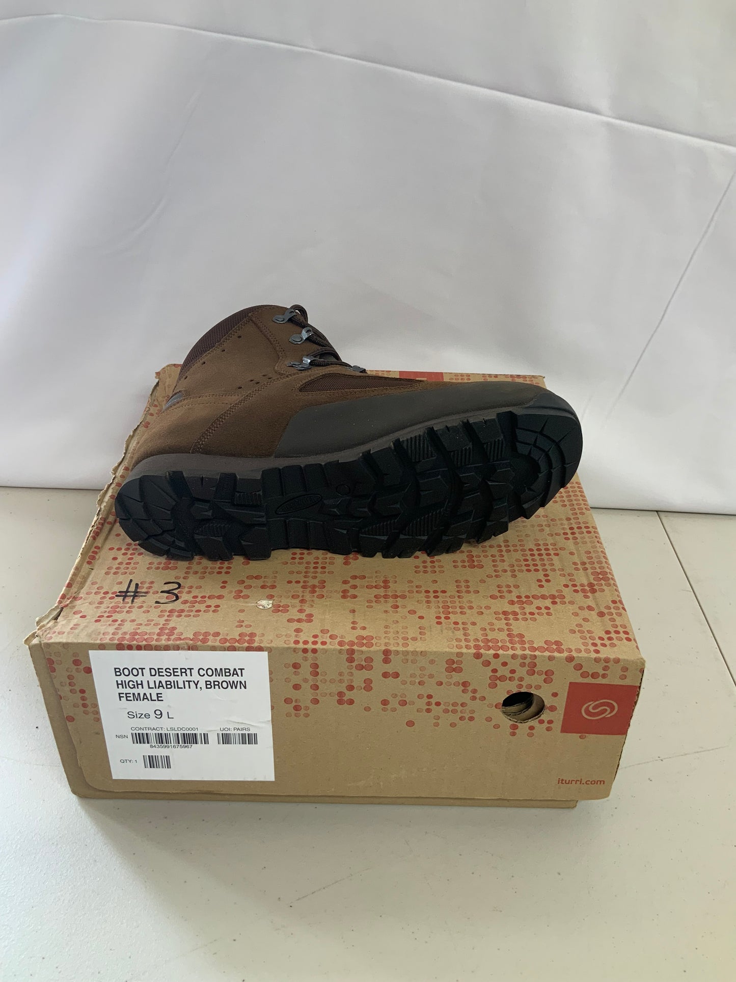 British Army Issued ITURRI Size 9L combat female boots BRAND NEW #3
