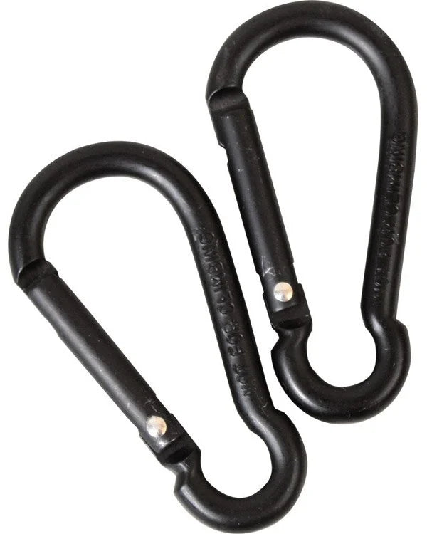 kombat uk Standard Carabiner Pairs 8mm – Black