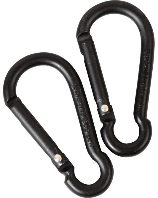 kombat uk Standard Carabiner Pairs 8mm – Black