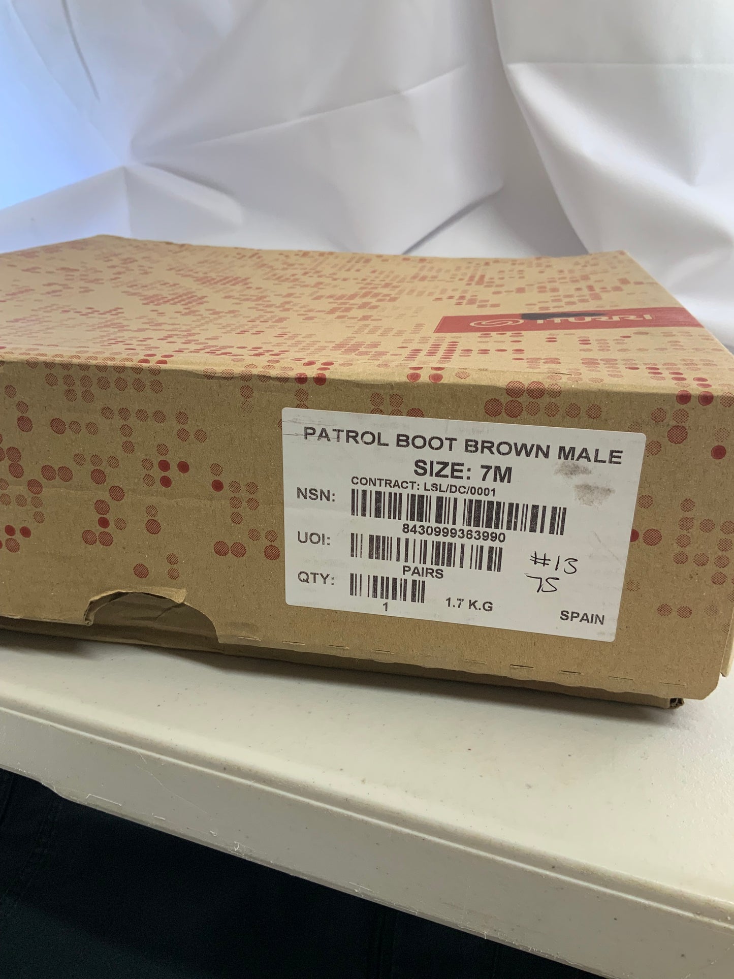British Army Issued ITURRI size 7M male patrol boots BRAND NEW #13