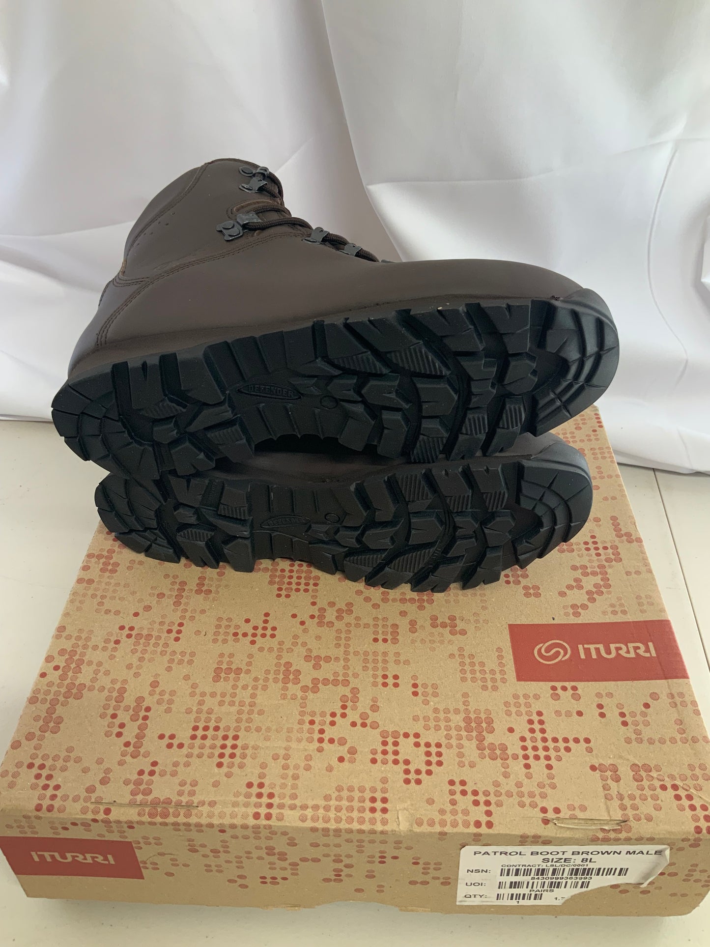 British Army Issued ITURRI size 8L male patrol boots BRAND NEW #12