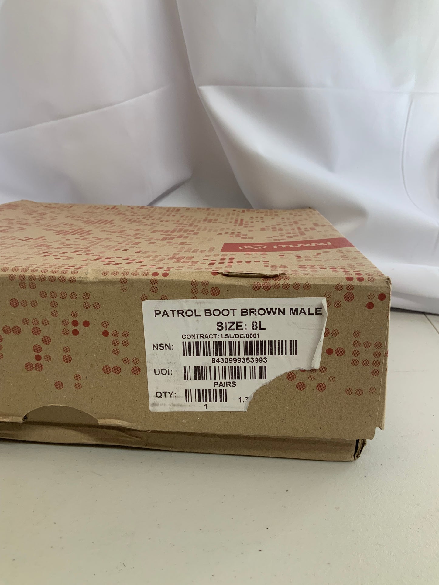British Army Issued ITURRI size 8L male patrol boots BRAND NEW #12