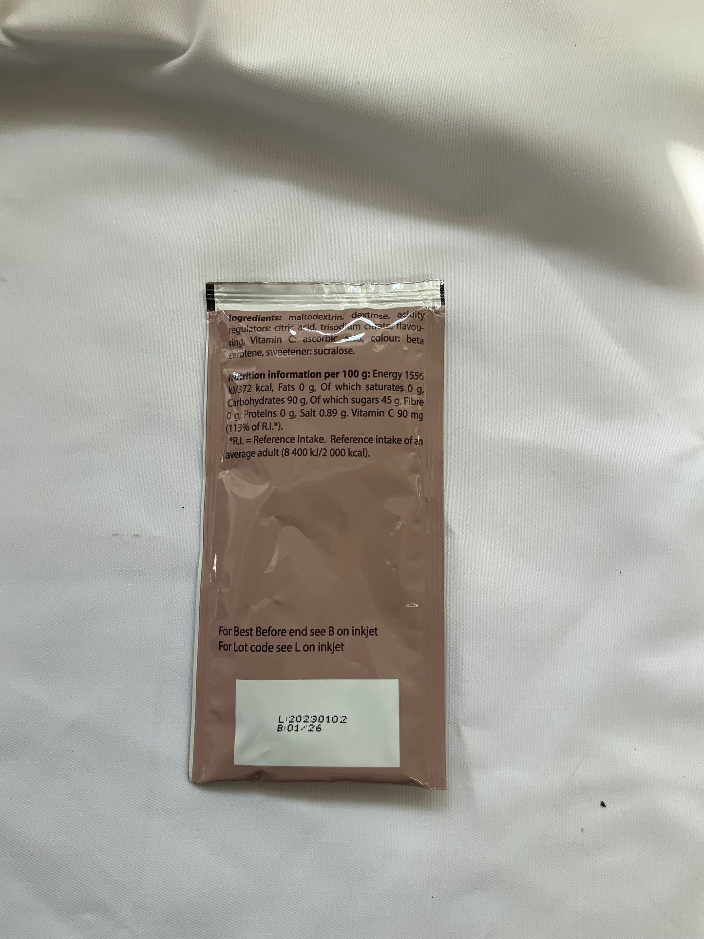 British Military Ration Pack Accessory - Tutti Frutti Flavour Drink Powder 45g
