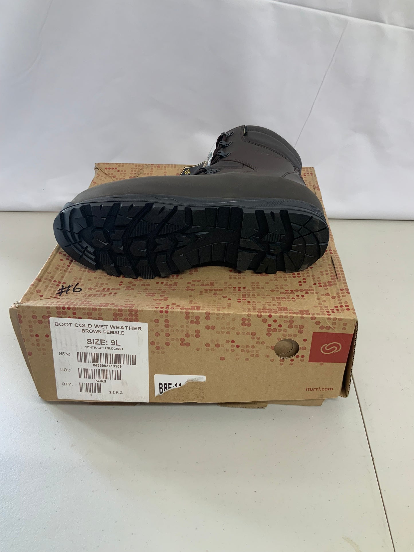 British Army Issued ITURRI SIZE 9M FEMALE COLD WET WEATHER BOOTS BRAND NEW #6
