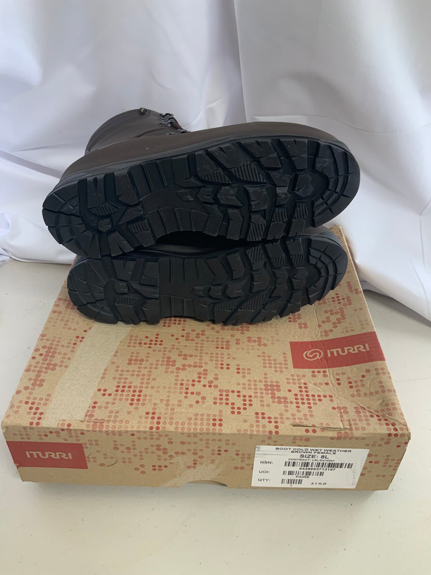 British Army Issued ITURRI SIZE 8L FEMALE COLD WET WEATHER BOOTS BRAND NEW #14