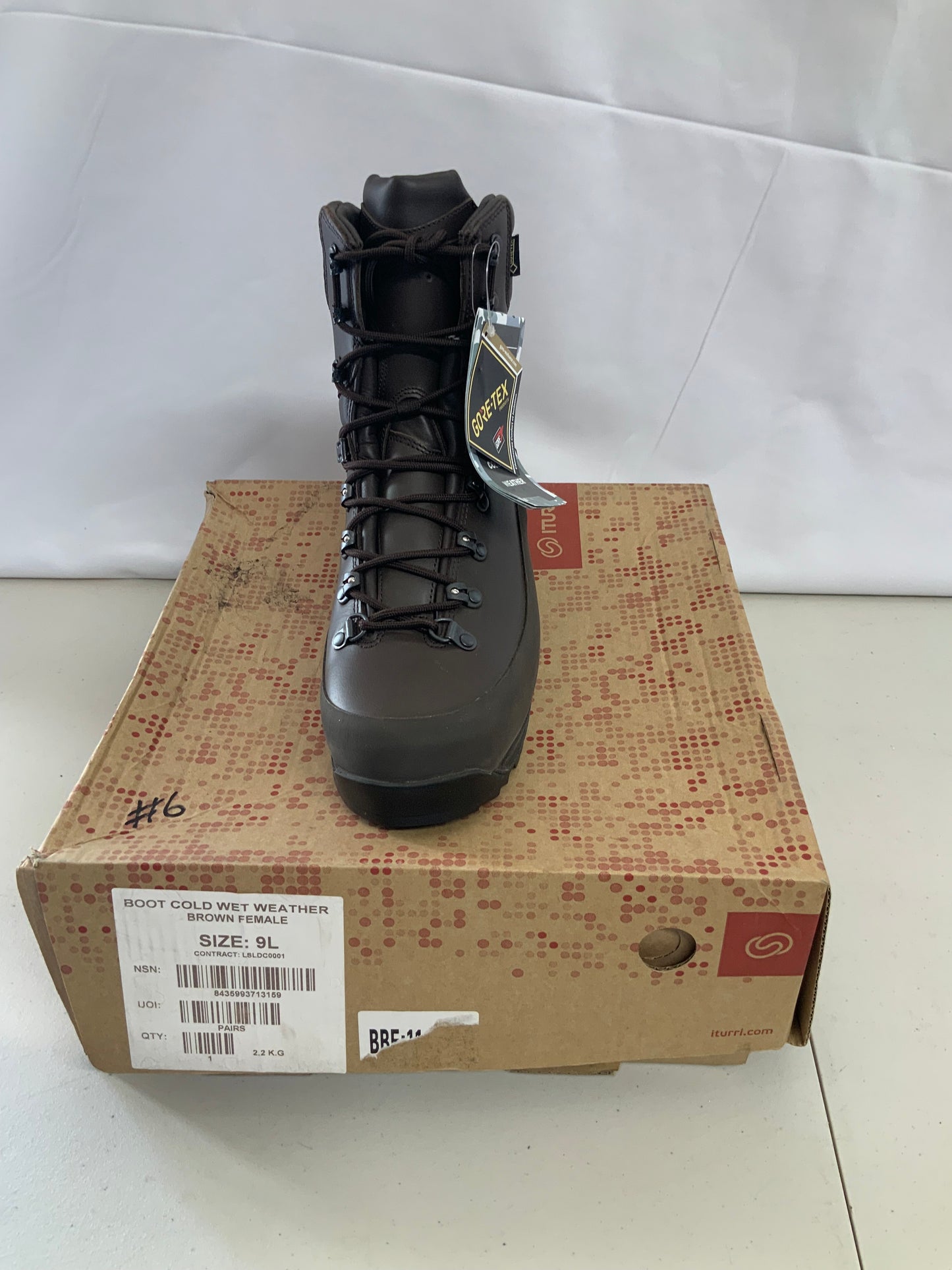 British Army Issued ITURRI SIZE 9M FEMALE COLD WET WEATHER BOOTS BRAND NEW #6