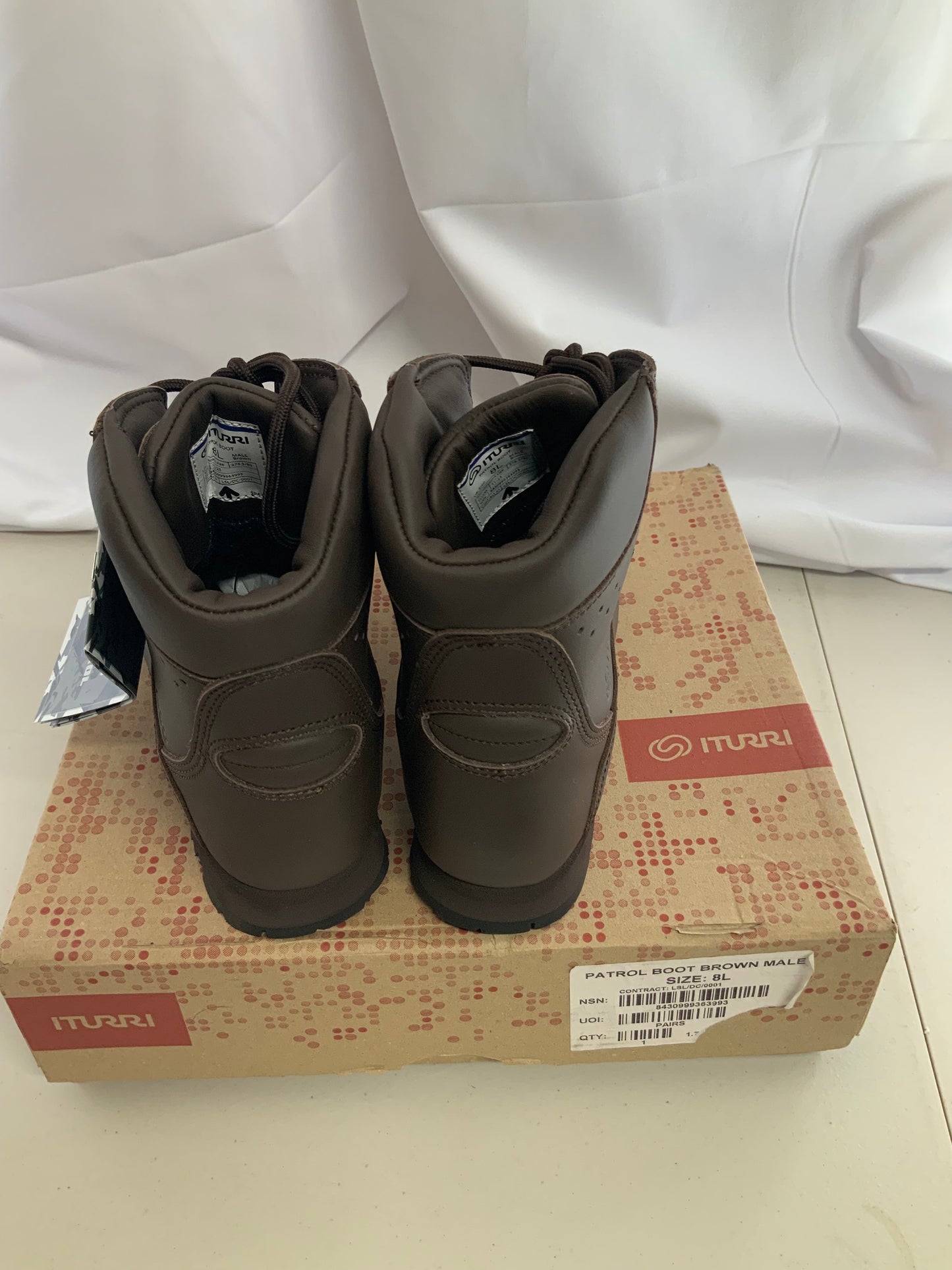 British Army Issued ITURRI size 8L male patrol boots BRAND NEW #12