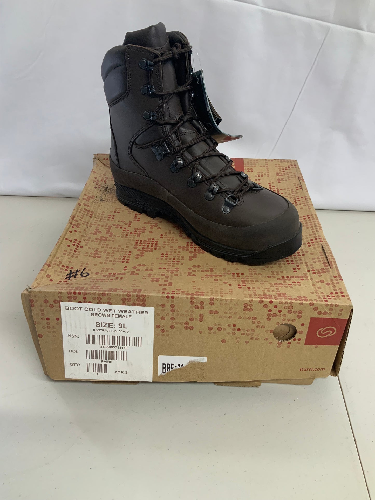 British Army Issued ITURRI SIZE 9M FEMALE COLD WET WEATHER BOOTS BRAND NEW #6