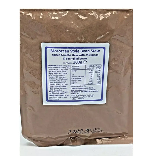 British army Ration Main Meal Pouch - Morrocan Bean Stew