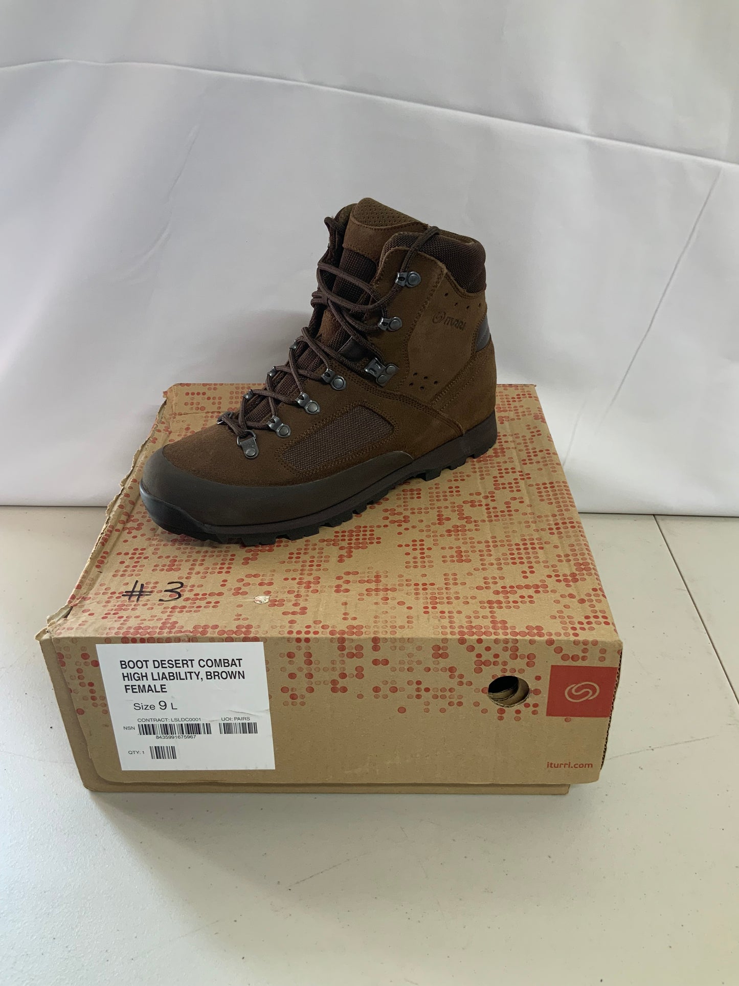 British Army Issued ITURRI Size 9L combat female boots BRAND NEW #3
