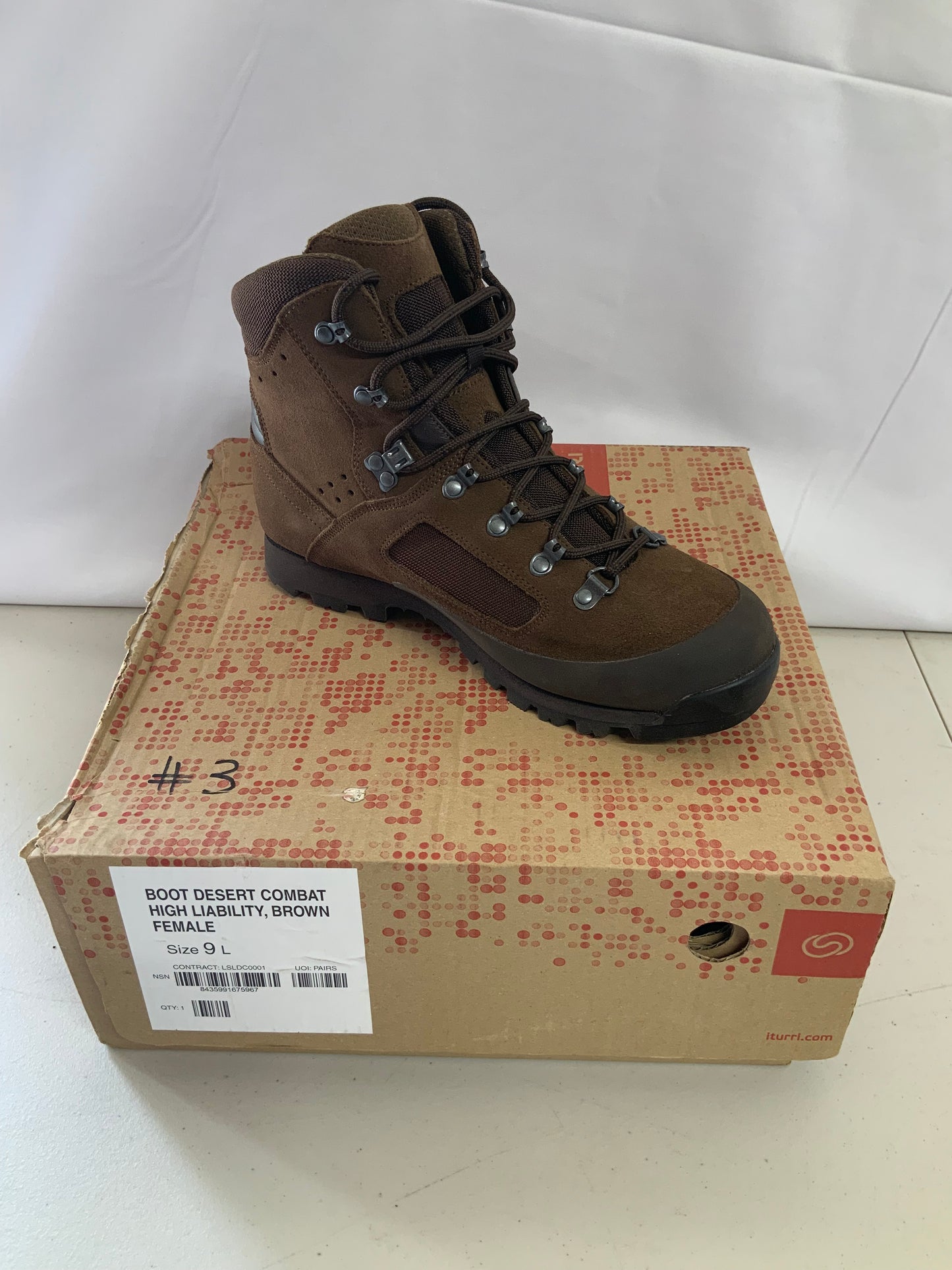 British Army Issued ITURRI Size 9L combat female boots BRAND NEW #3