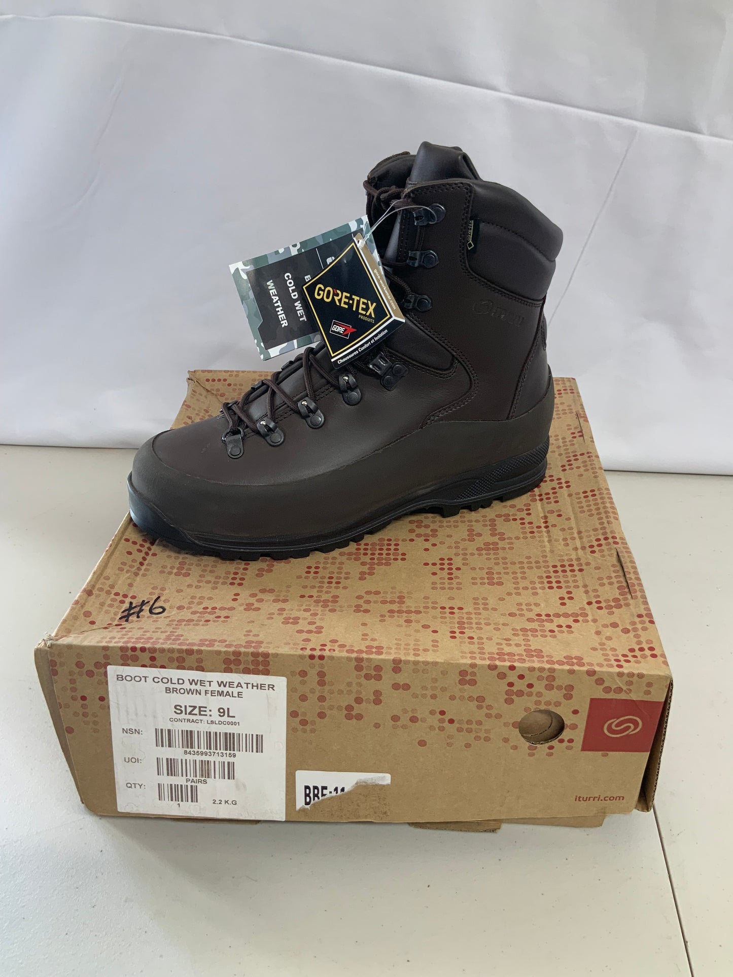 British Army Issued ITURRI SIZE 9M FEMALE COLD WET WEATHER BOOTS BRAND NEW #6