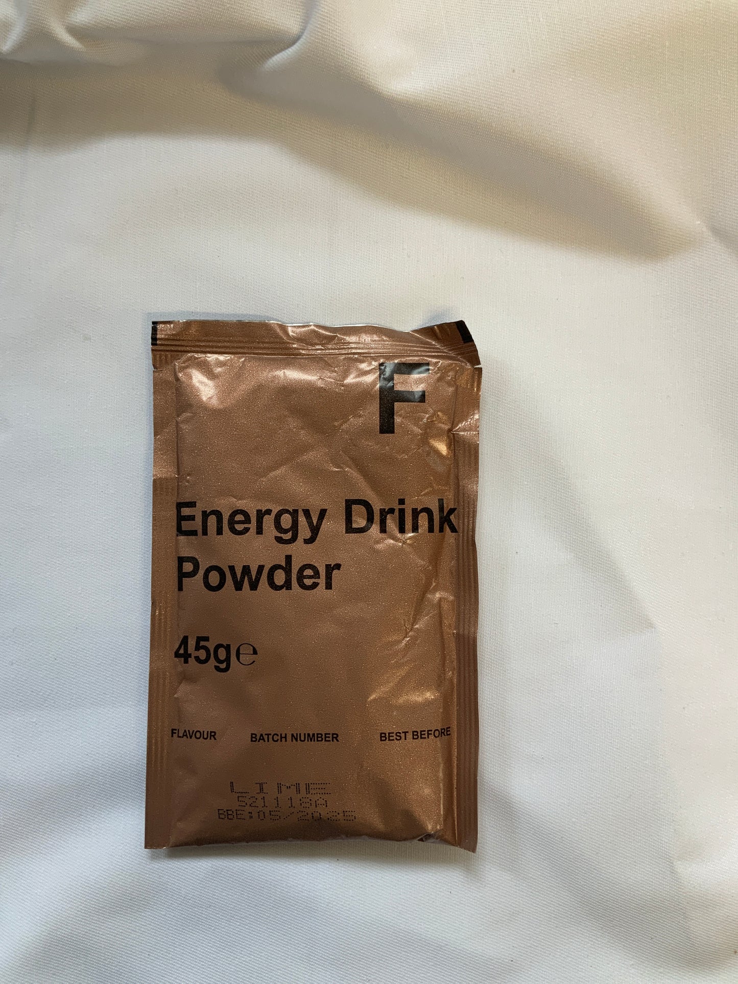 British Military Ration Pack Accessory - Lime Flavour Drink Powder 45g