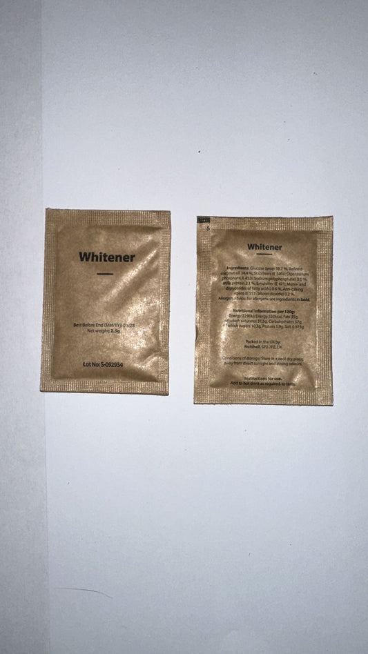 British Army Ration Pack - hot drink whitener Sachets pack of 20