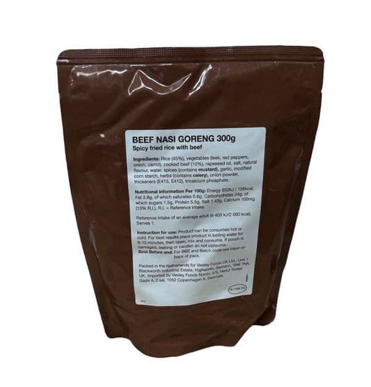 British Military Ration Main Meal Pouch - Beef Nasi Goreng 300g