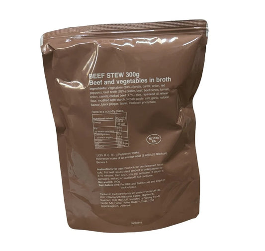 British army Ration Main Meal Pouch - Beef Stew 300g