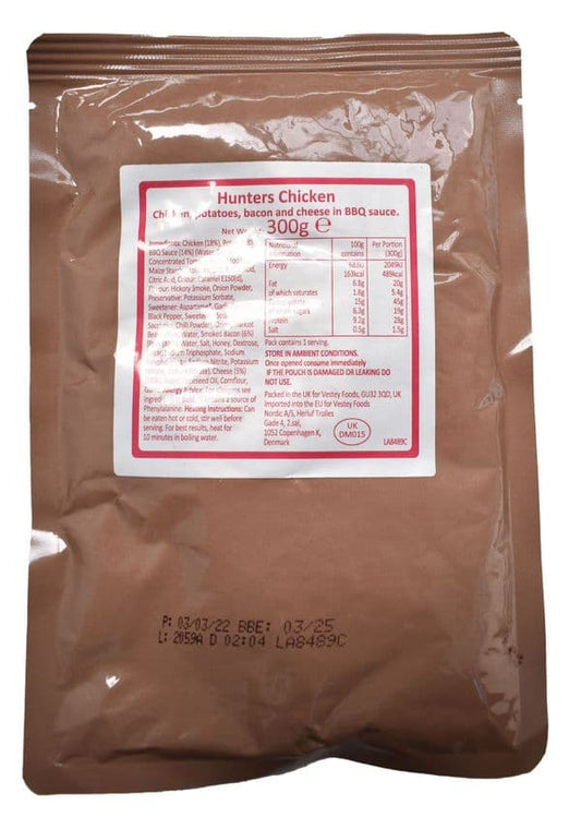 British Military Ration Main Meal Pouch - Hunters Chicken 300g