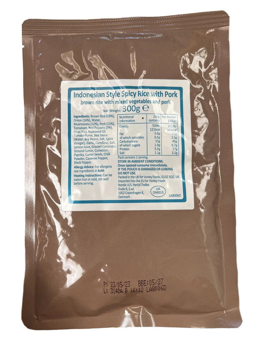 British Army Ration Main Meal Pouch - Chilli Con Carne 300g