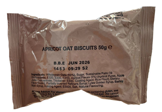 British Army Ration - Apricot Oat Biscuits 50g