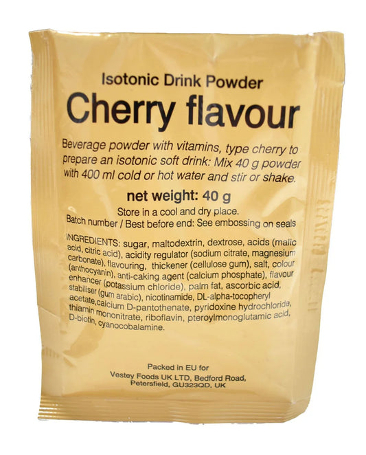 British army Ration Pack - Cherry Fruit Flavour Drink Powder 40g