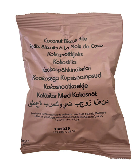 British army Ration Pack Accessory - Coconut Biscuit Bites 50g