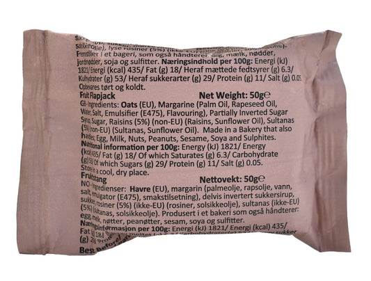British Military Ration - Fruit Flapjack 50g