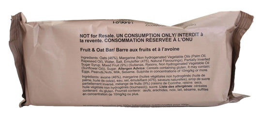 British army Ration Pack Accessory - Fruit & Oat Flapjack Bar 110g