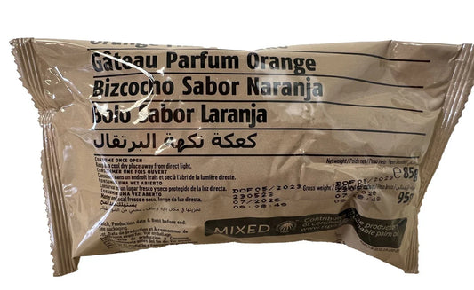British army Ration Pack Accessory - Orange Flavour Cake 85g