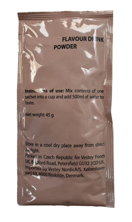 British Military Ration Pack Accessory - apple Flavour Drink Powder 45g