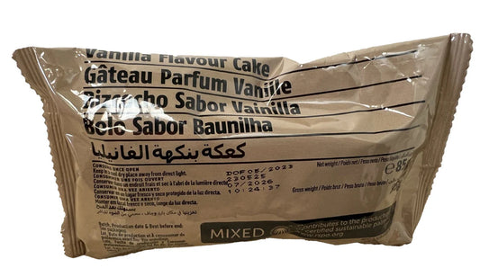 British Army Ration Pack Accessory - Vanilla Flavour Cake 85g