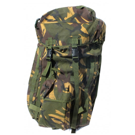 British Army short back DPM Bergen (no side pouches)